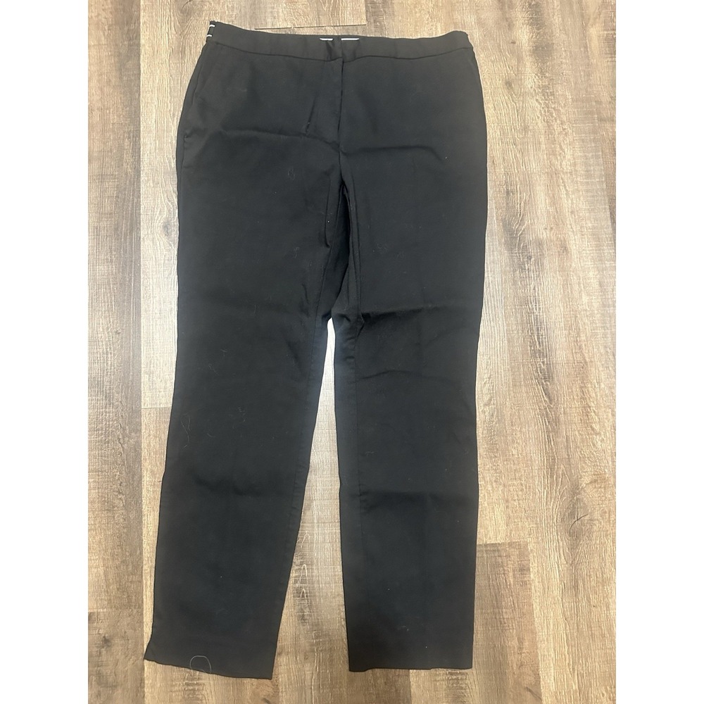 Zara Black Dress Pants Elastic Back Waist XL
